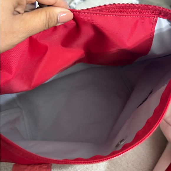 Longchamp Le Pliage Small Top Handle Bag - Red (Like New!) + FREE Strap ORIGINAL - Picture 4 of 7